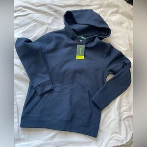 NWT Boys Medium Tek Gear Ultra Soft Navy Hoodie Classic Minimalist